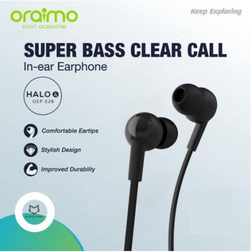 Oraimo OEP-E26 HALO 4 3.5mm In-Ear Earphone
