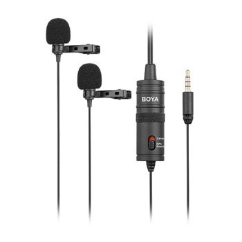 Boya BY-M1DM Dual Omni Directional Lavalier Microphone Boya BY-M1DM Dual Omni Directional Lavalier Microphone