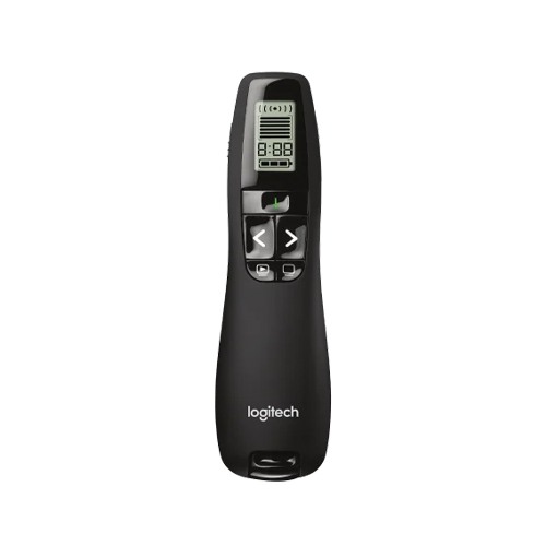 Logitech R800 Laser Presentation Remote LCD display